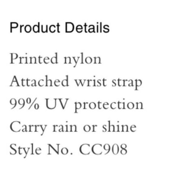 Coach Dancing Kittens Print Cat Tote Bag Mini Compact UV Protection Umbrella NWT - Picture 10 of 10